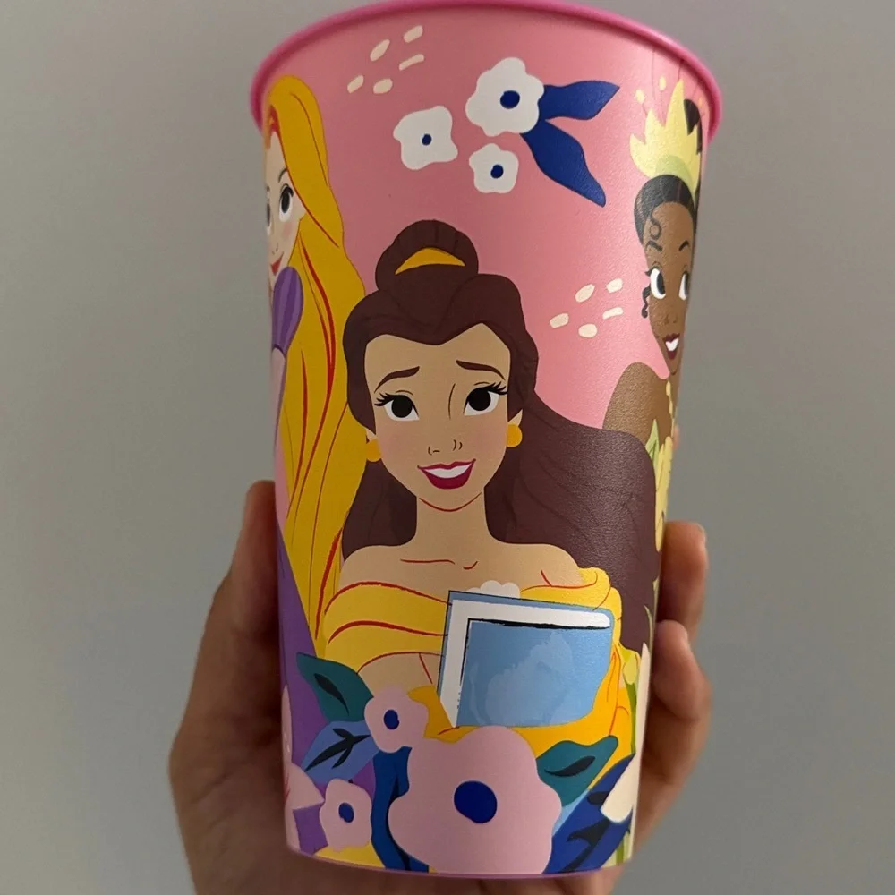 Disney Pink Princess Paper Party Cup with Multicolor Princess Art